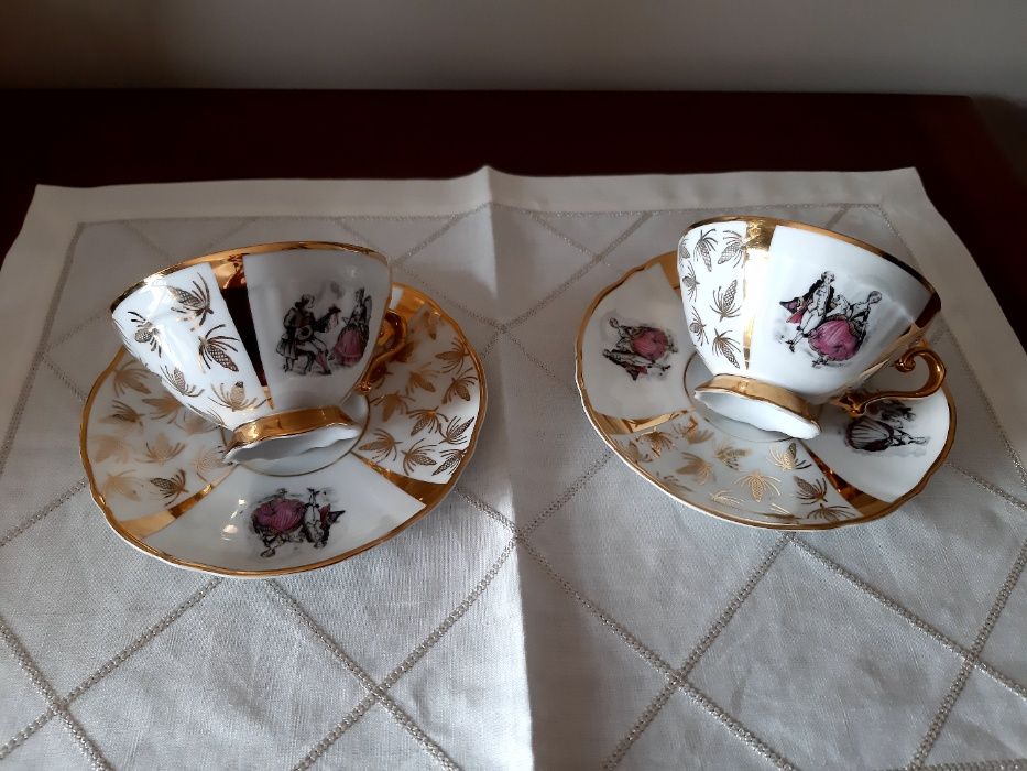 Diversos Conjuntos de Café e Chá da Vista Alegre, SP Coimbra