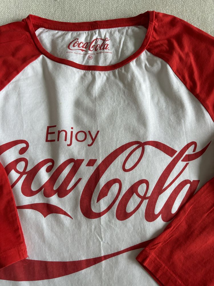 Biala koszulka coca cola