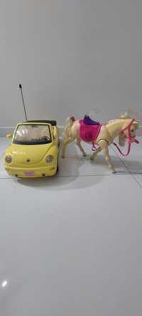 VW Garbus plus konik dla lalki Barbie