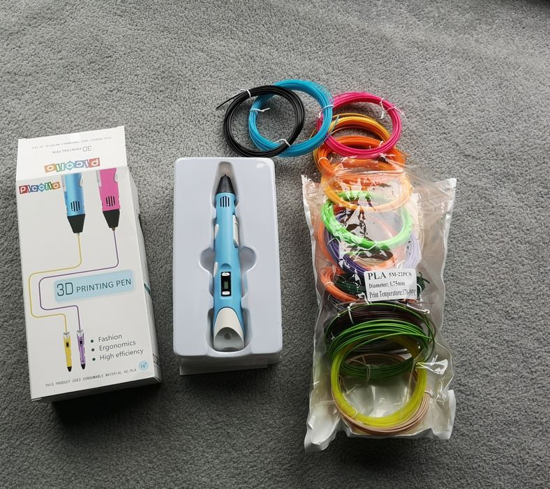 Długopis 3d plus kolorowe wkłady