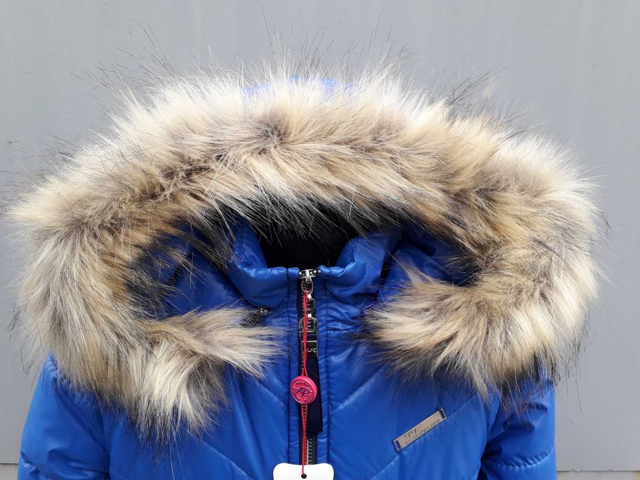 Зимова куртка, пальто Аляска для дівчинки 122-152 см