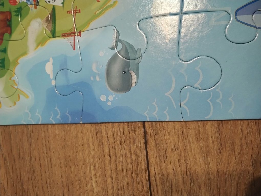 Puzzle mapa świata castorland 40 maxi