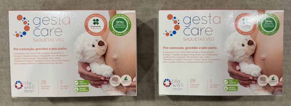 Gestacare Saquetas Vegan (pré-conceção, gravidez e pós-parto)
