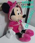 MINNIE PELUCHE DE ROUPÃO. Casa,Quarto,Eventos,Criança,Decoração.