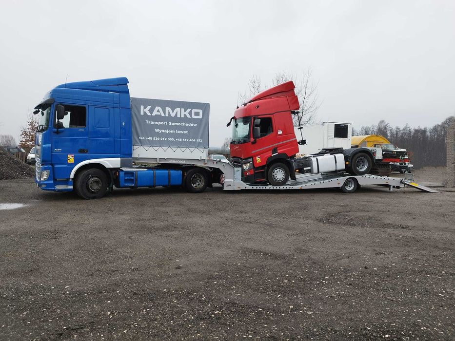 WYNAJEM  Naczepy Niskopodwoziowej! 2x Wciągarka. Pod Ciągnik Siodłowy