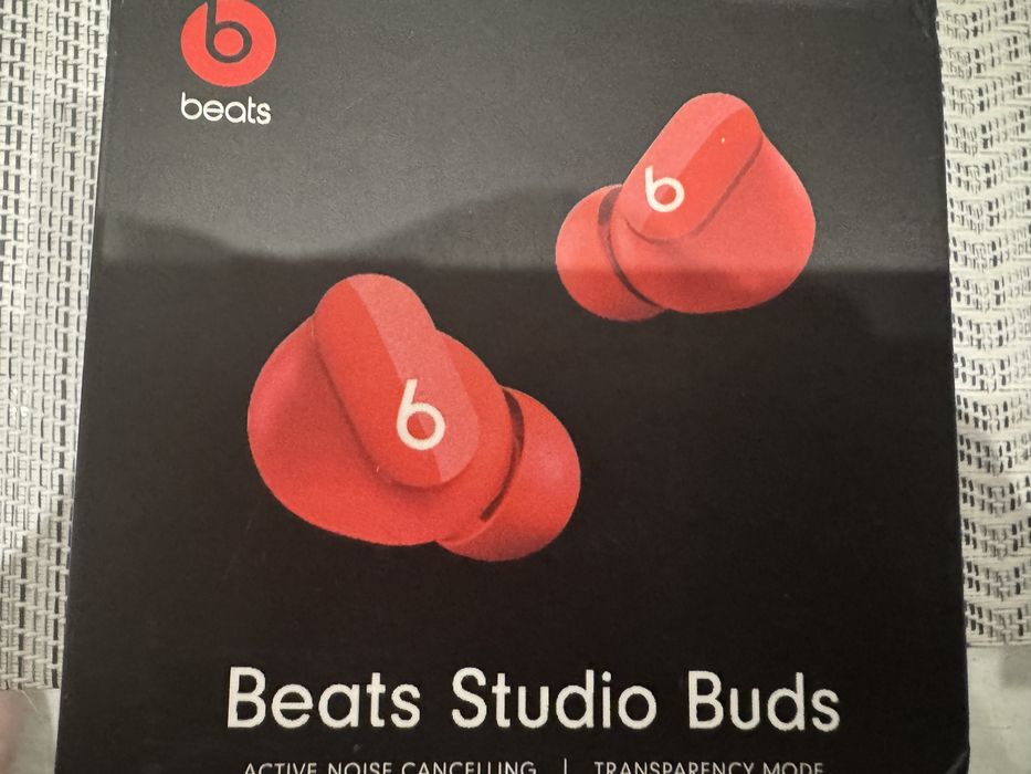 Słuchawki bluetooth/bezprzewodowe BEATS STUDIO BUDS/red/nowe/komplet