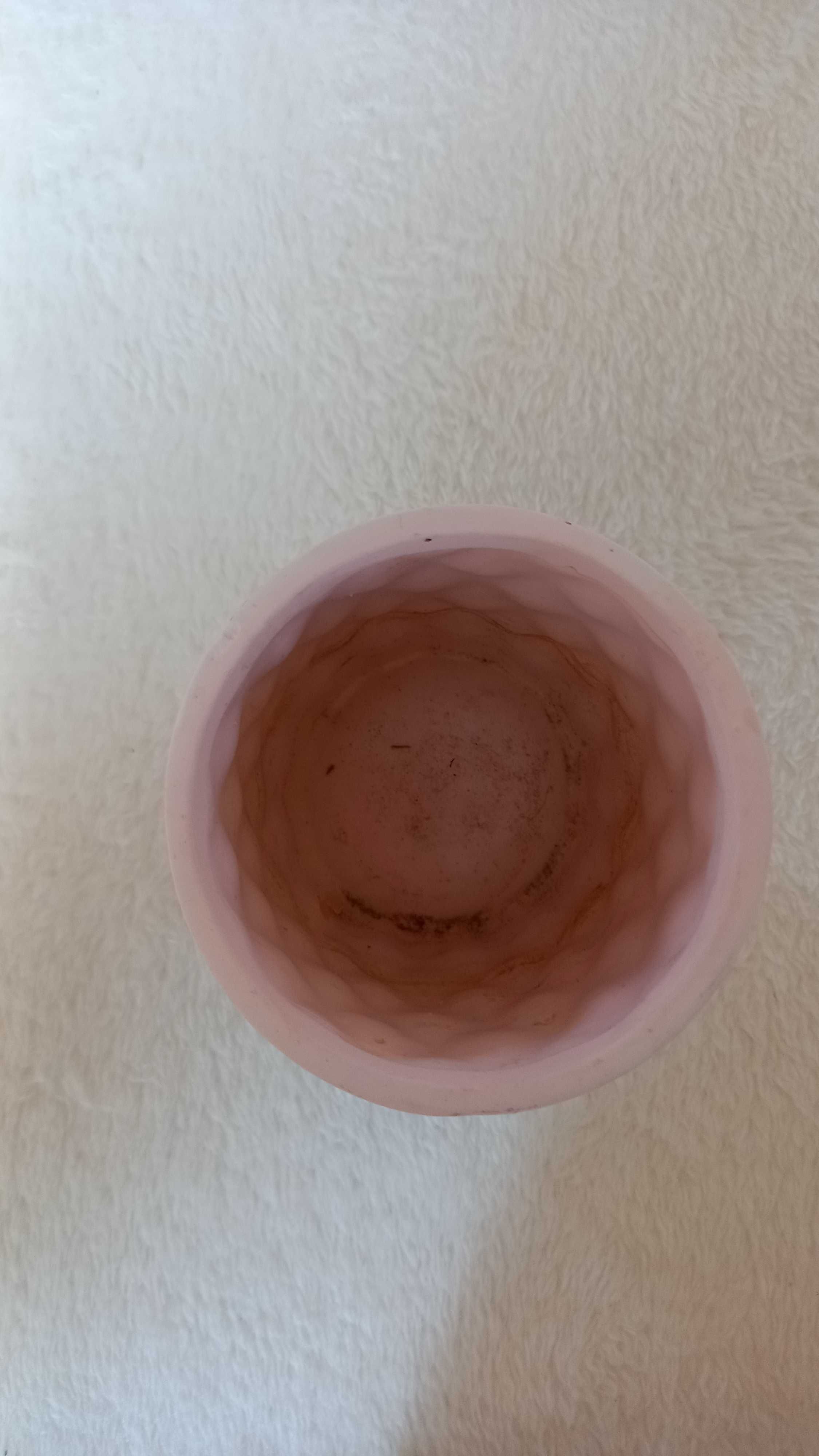Mała ceramiczna doniczka złoto różowa 8/7 cm
