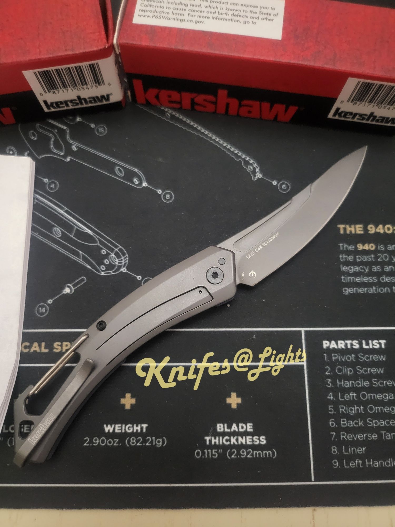 Kershaw Reverb XL 1225, туристичний ніж