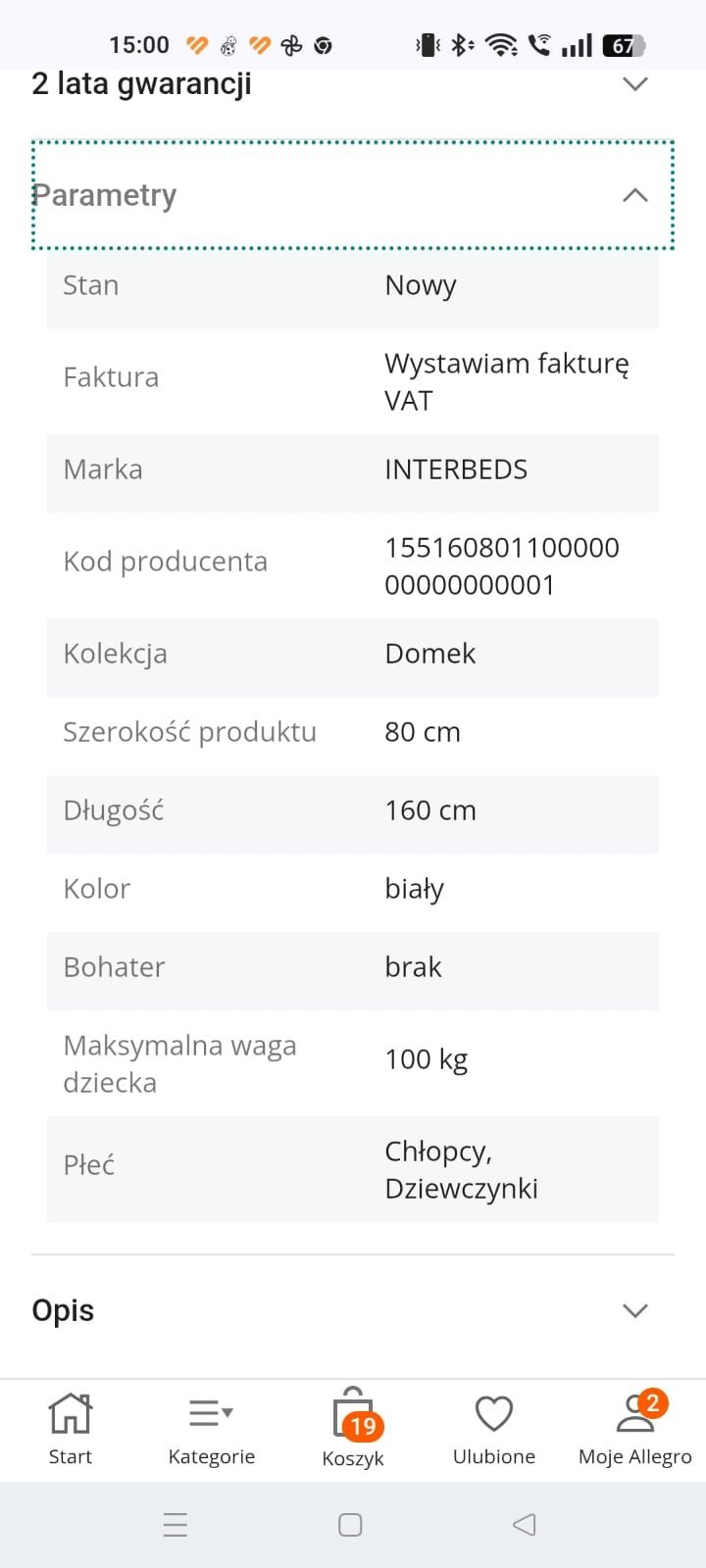 Łóżka dziecięce z materacem