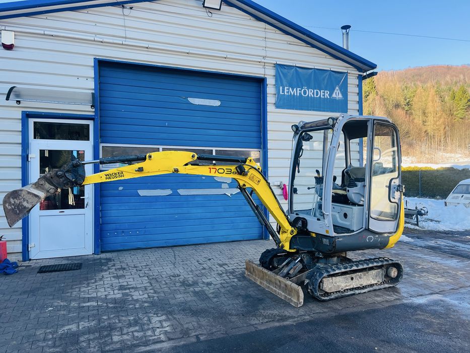 Wacker neuson 1703 RD 2011 minikoparka 1,7 tony koparka 4 łyżki