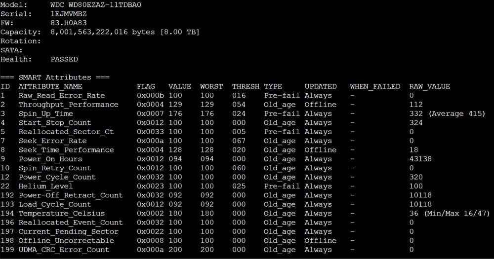WD 8tb wd80ezaz