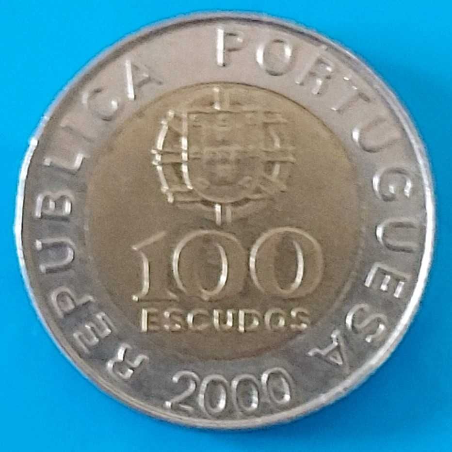 100$00 de 2000,  de Portugal,  Pedro Nunes, o Matemático
