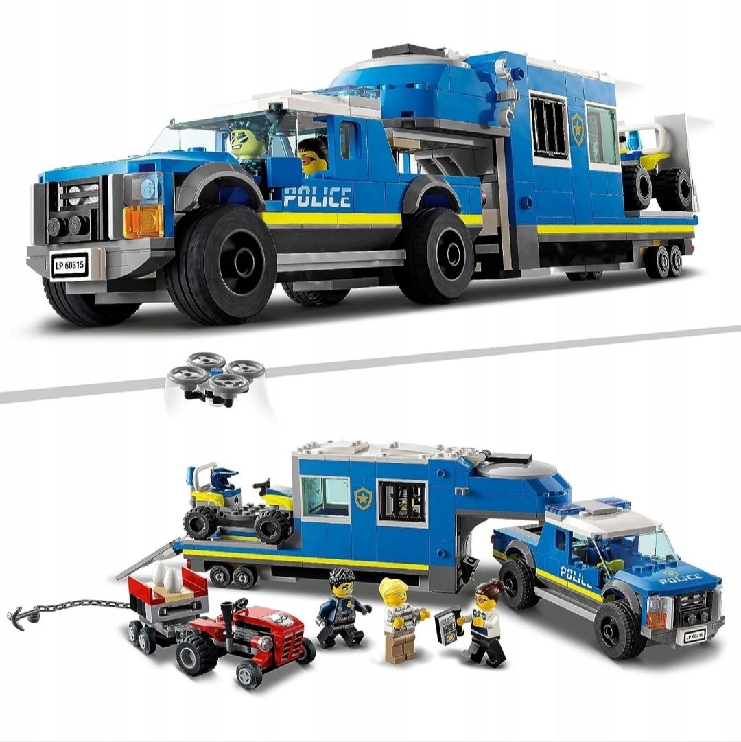 Klocki LEGO City 60315 Mobilne Centrum Dowodzenia Policji auto policja