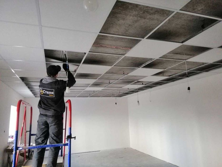 Підвісна стеля (подвесные потолки) армстронг / Грильято Комерція стеля