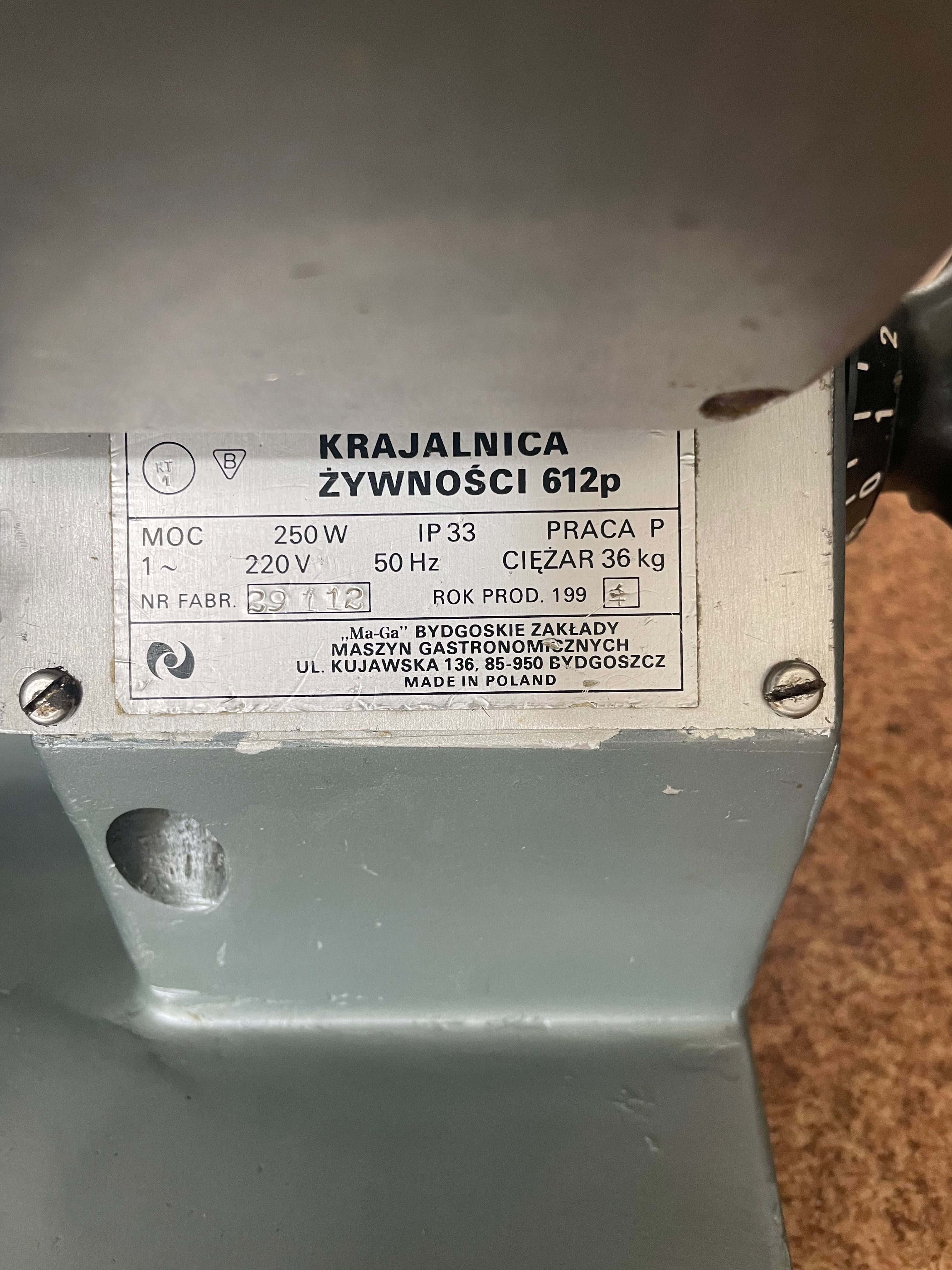 Krajalnica Żywności Ma-GA 612p