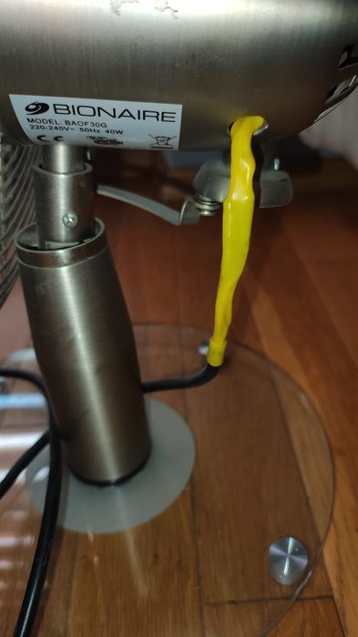 Wentylator bionaire metal i szklo BAOF30G