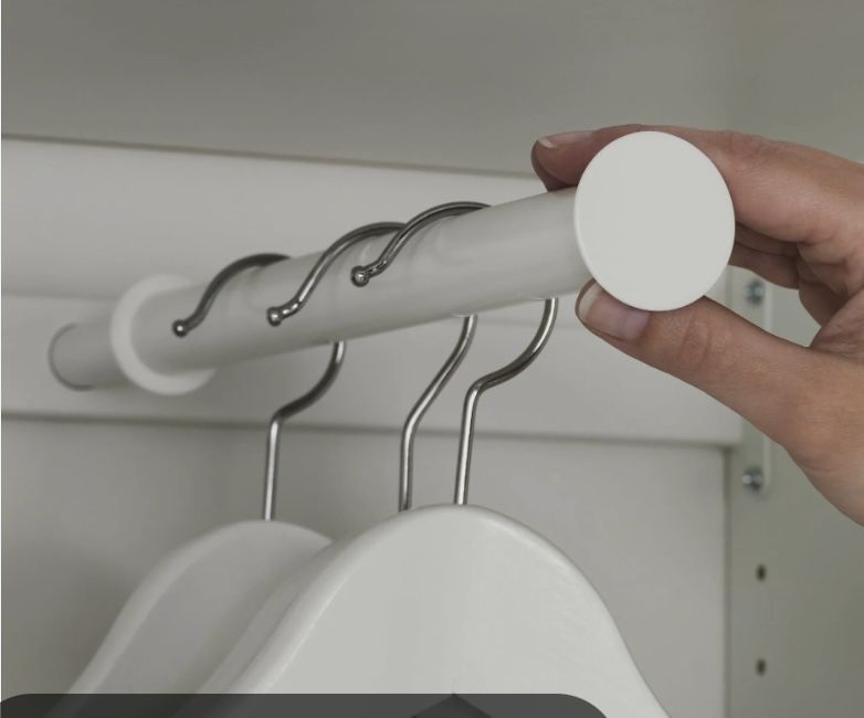 Drążek wieszak wysuwany Ikea 73x35 bialy NOWY
