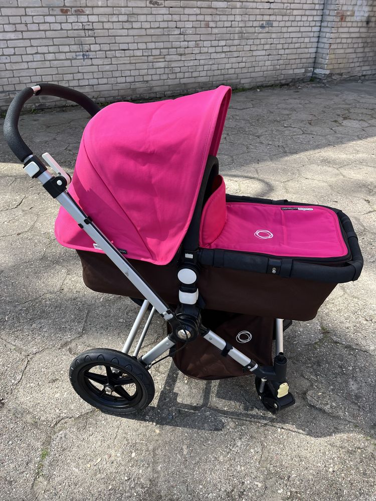 Wózek Bugaboo cameleon 2 w 1 różowy brązowy szary