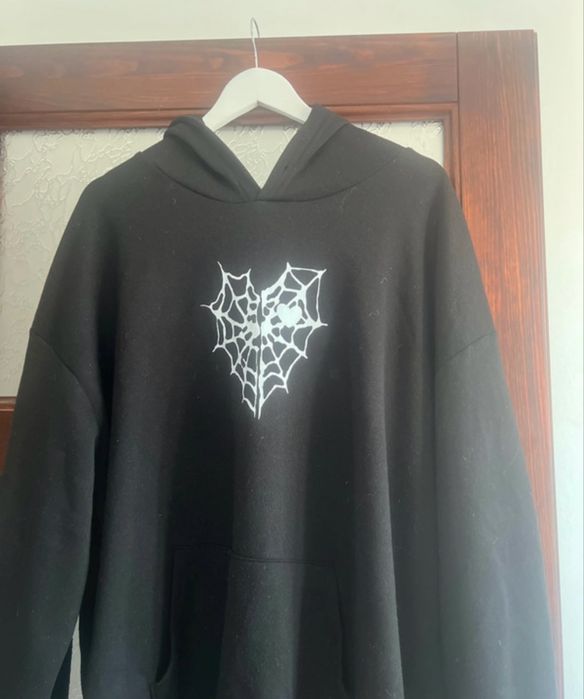 Bluza 4xl shein czarna z kapturem