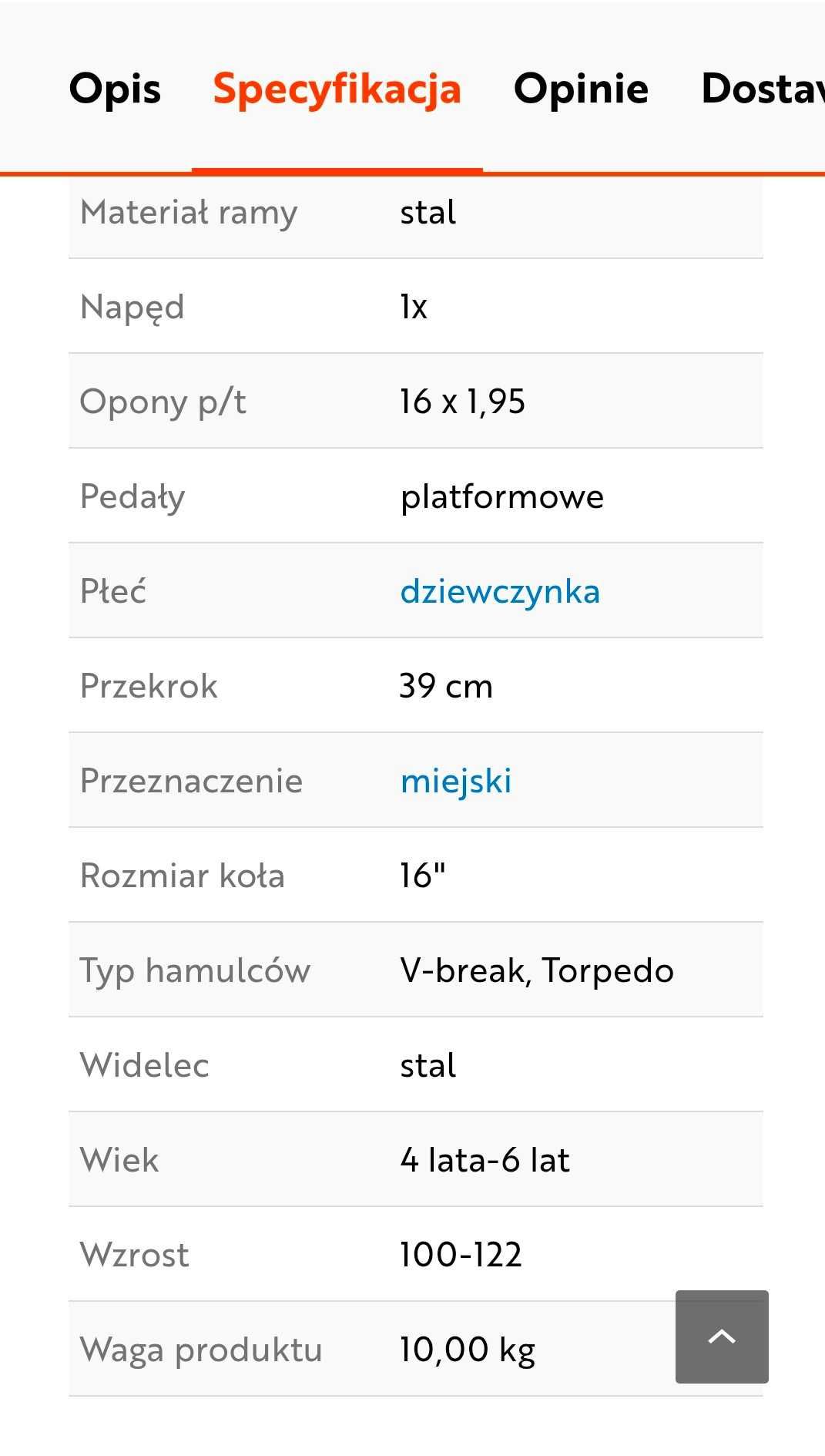 Rower 16 Fogo Selena