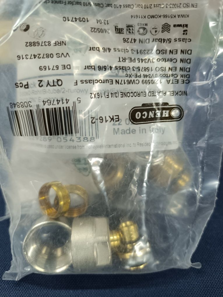 Moduł grzejnikowy katowy 50mm + złączki pex 16
