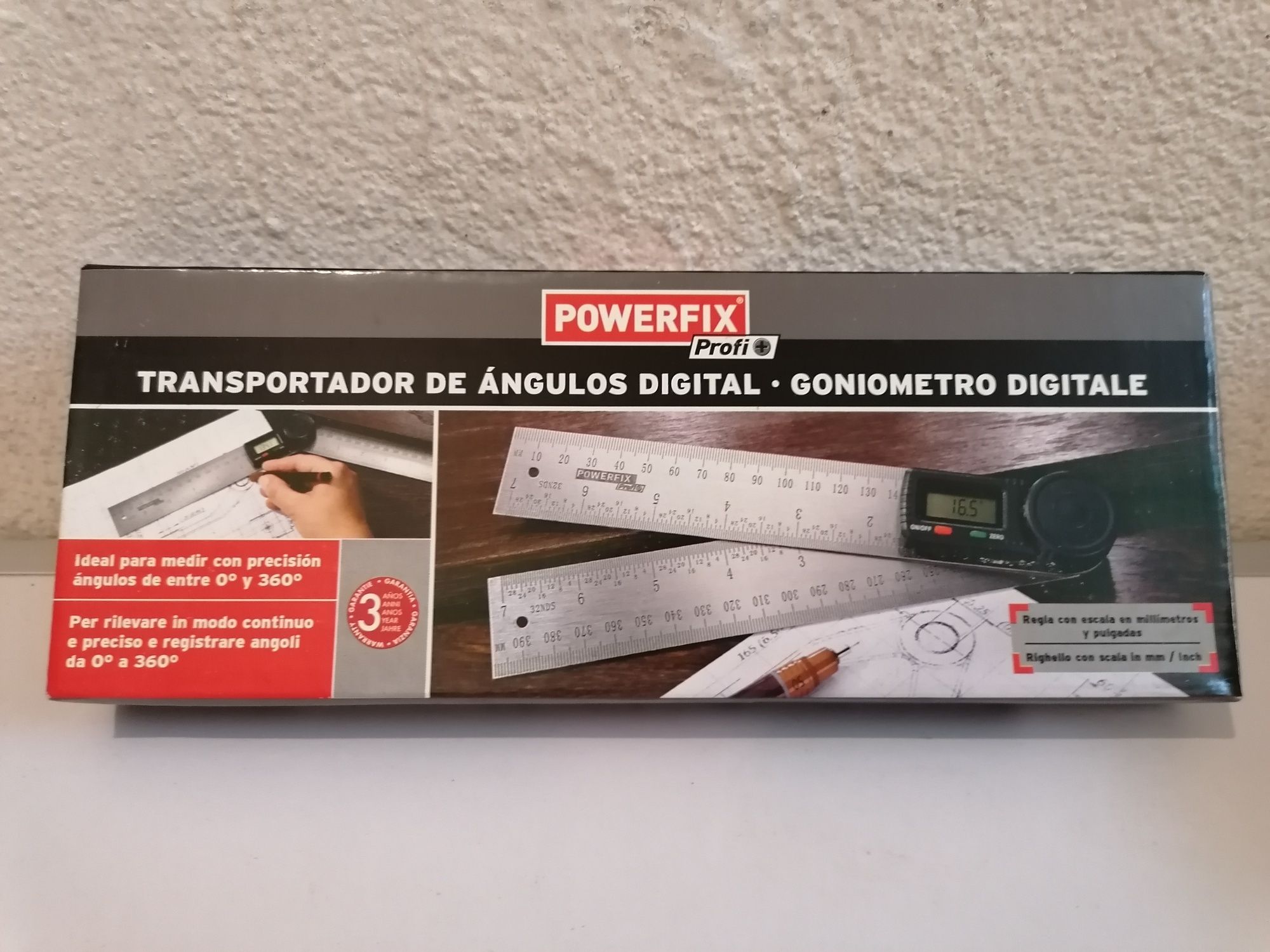 Medidor de ângulos digital POWERFIX Novo