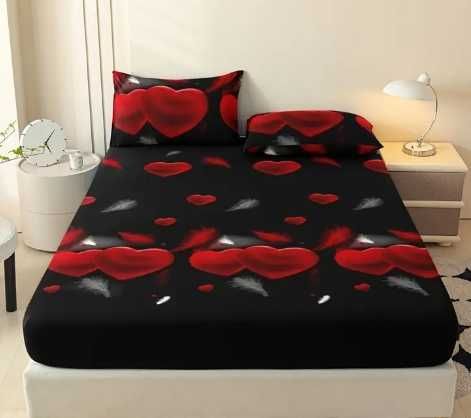 Комплект постельного белья с принтом