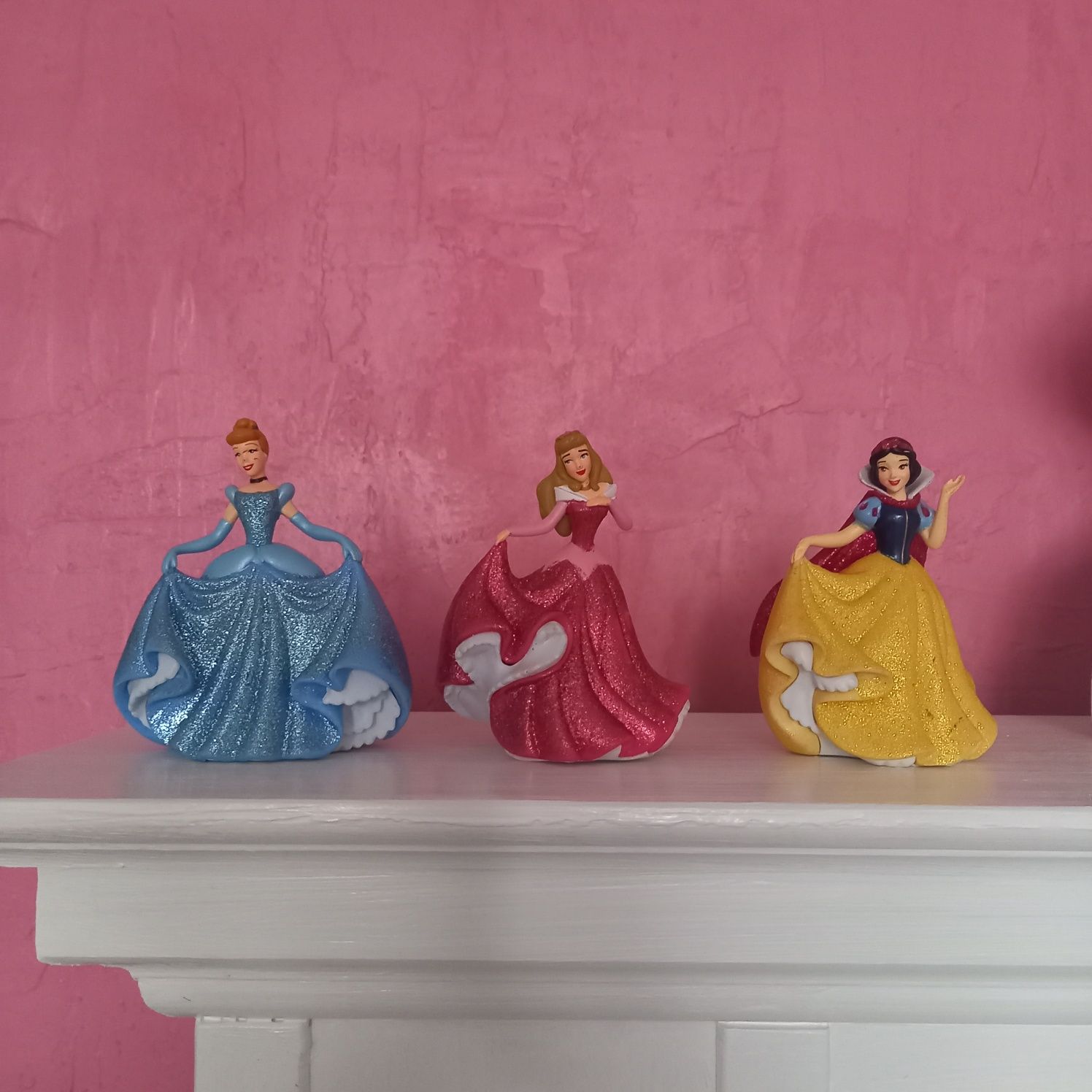 3 Figurka Disney Princess księżniczka Kopciuszek Aurora Bella Piękna