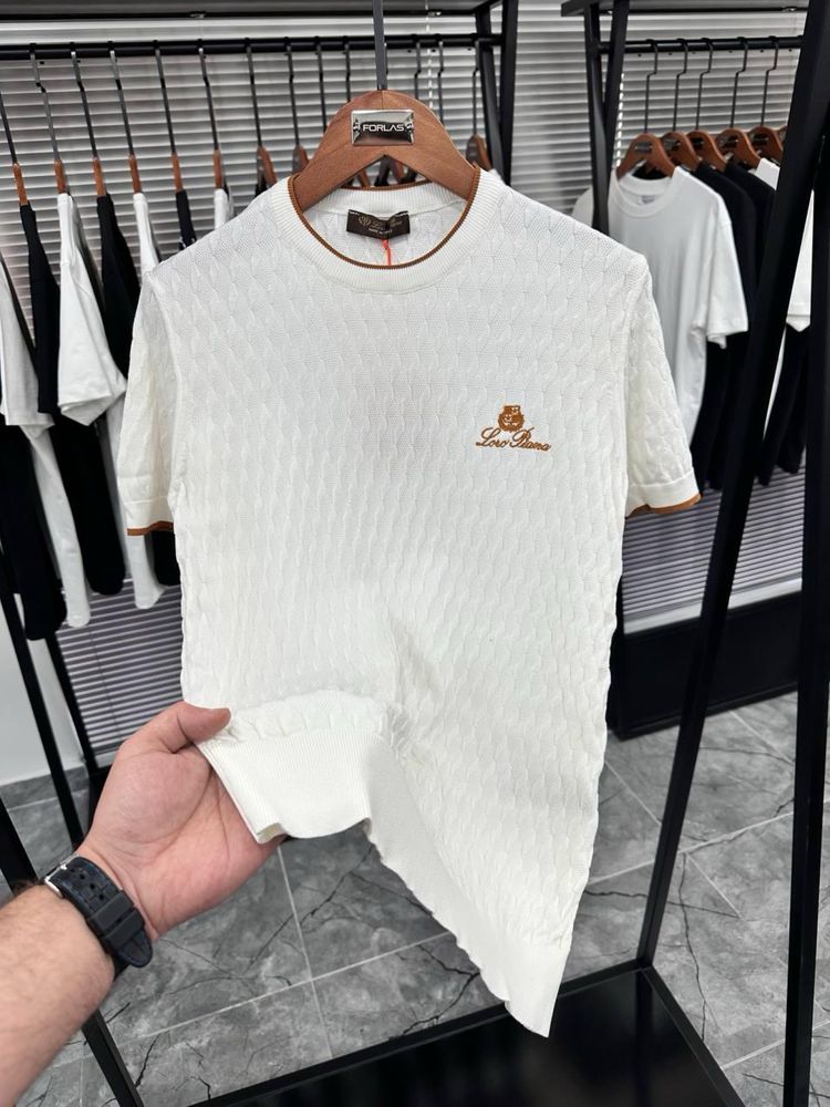 Футболка Loro Piana чоловіча трикотаж, футболка лоро піана трикотаж