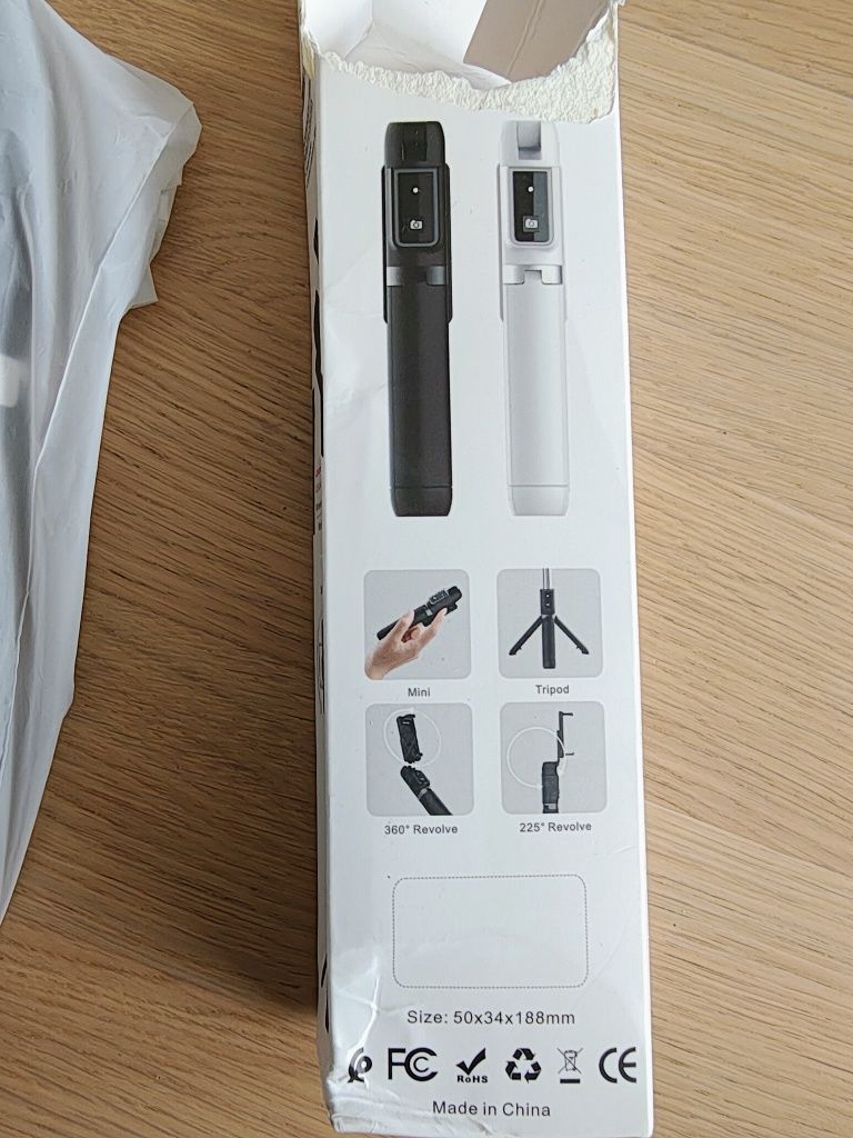 Selfie stick, statyw do telefonu, Bluetooth, Android iOS