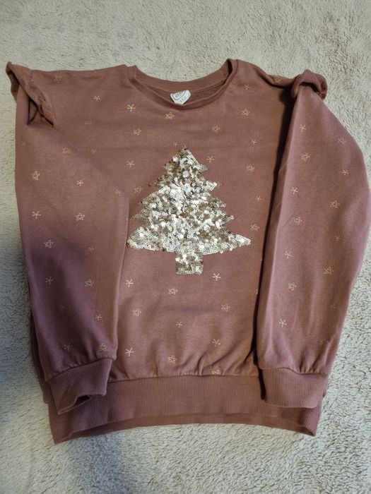 Bluza dziewczęca z motywem choinki 152