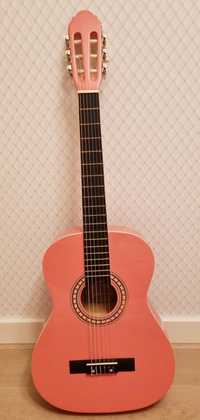 Gitara Prima CG-1 3/4 klasyczna różowa z pokrowcem.