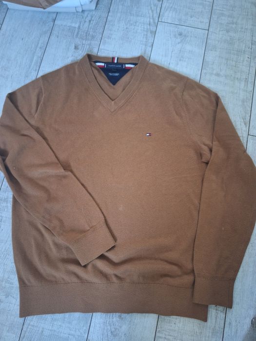 Sweter Tommy Hilfiger karmel roz xl
