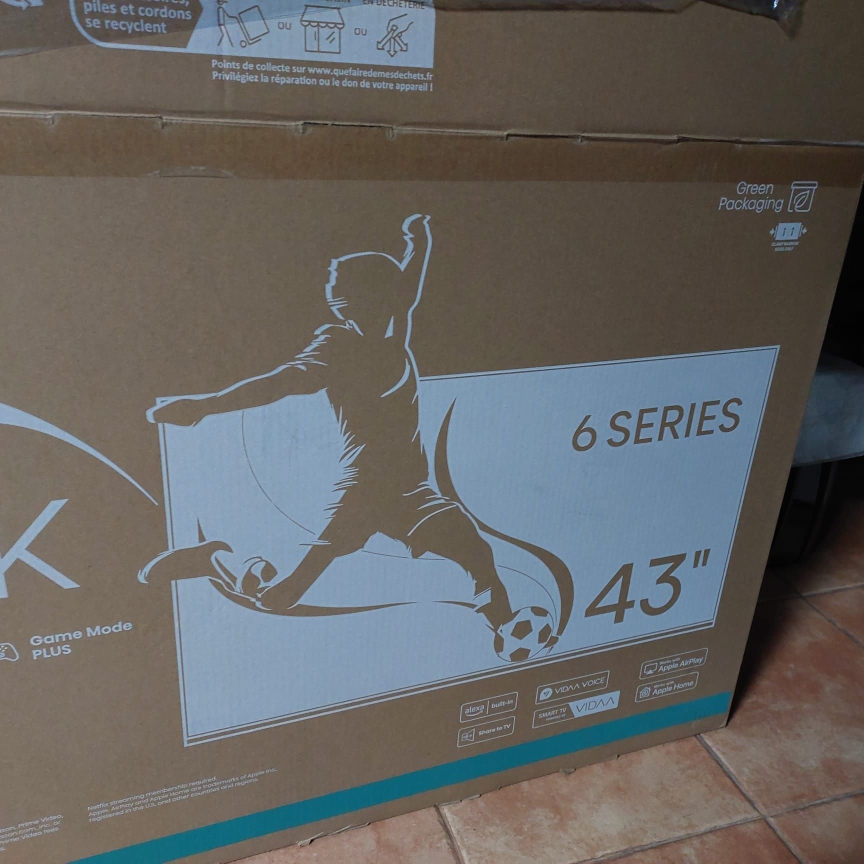 Televisão hisense 43