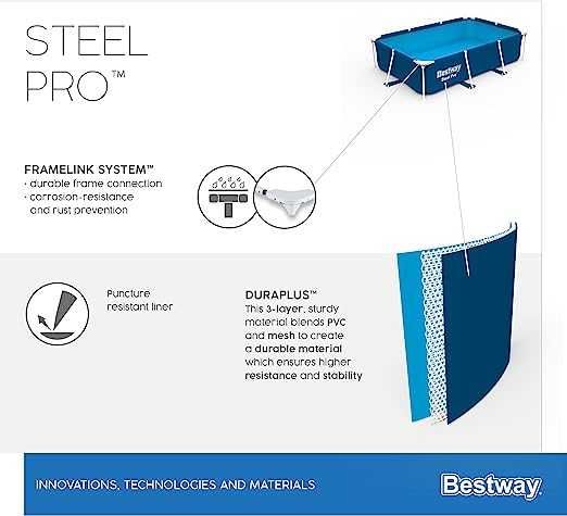 BESTWAY Piscina Desmontavel Tubular Steel Pro NOVA