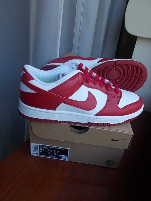 (r. 40) Nike Dunk Low Next Nature White Gym Red (W) DN1431,-101