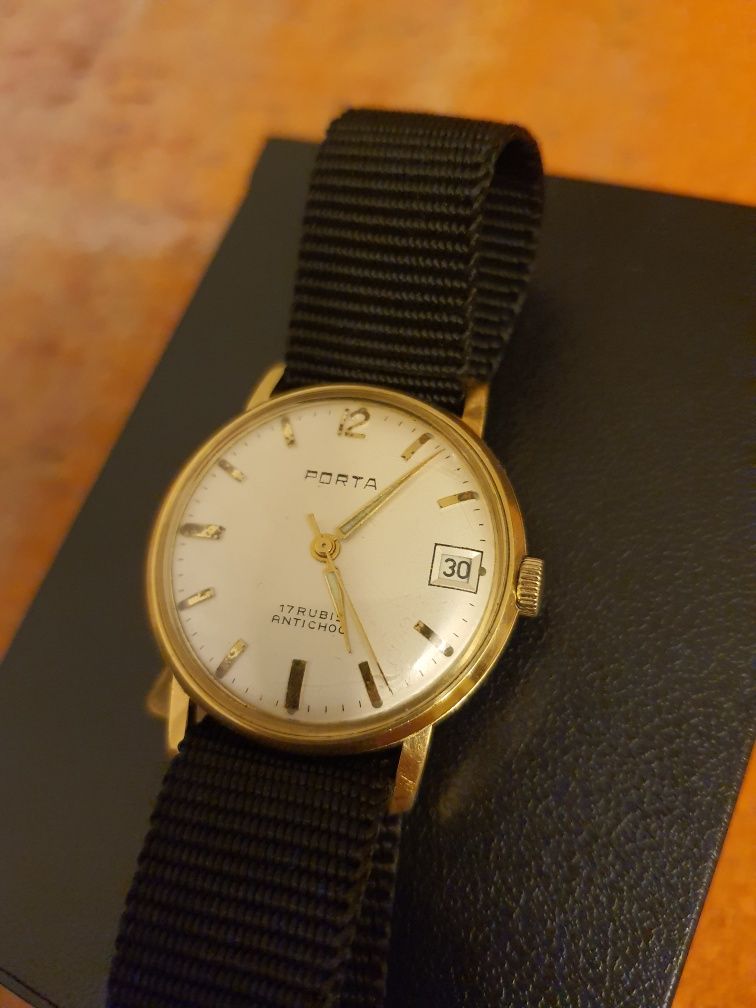 Zegarek Porta vintage gold