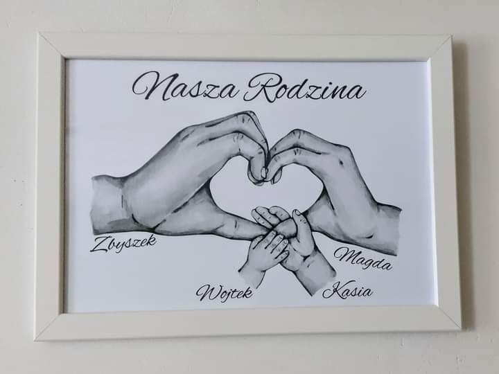 Ramka Nasza Rodzina personalizacja