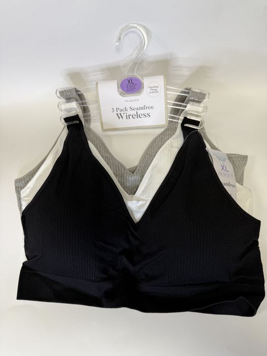 Nowy 3 pak biustonosz damski sportowy  Primark XL rozm