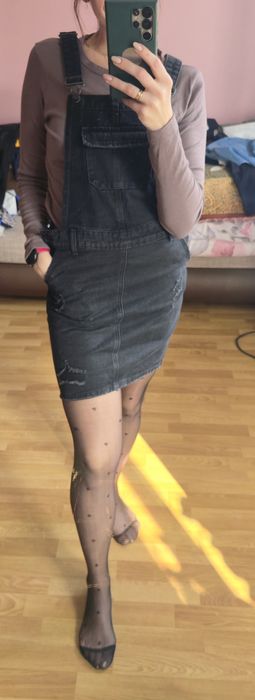 Sukienka ogrodniczka/sukienka z szelkami ,36