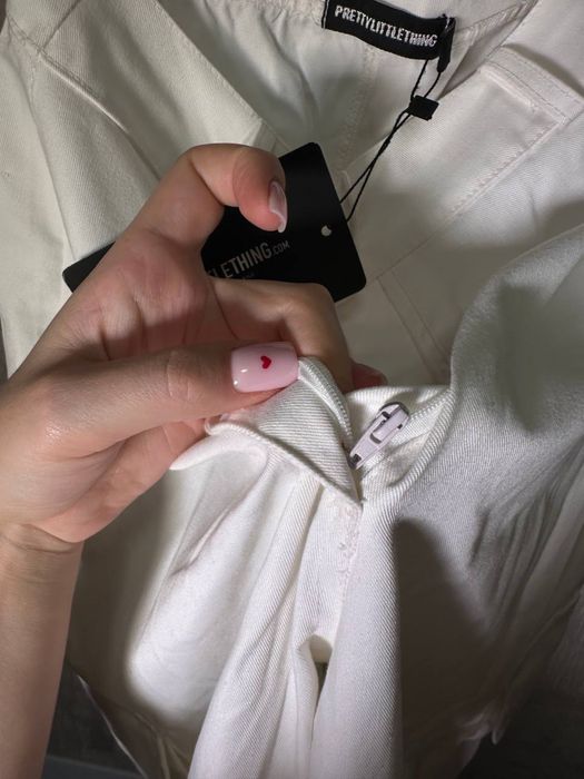 Штани білі карго