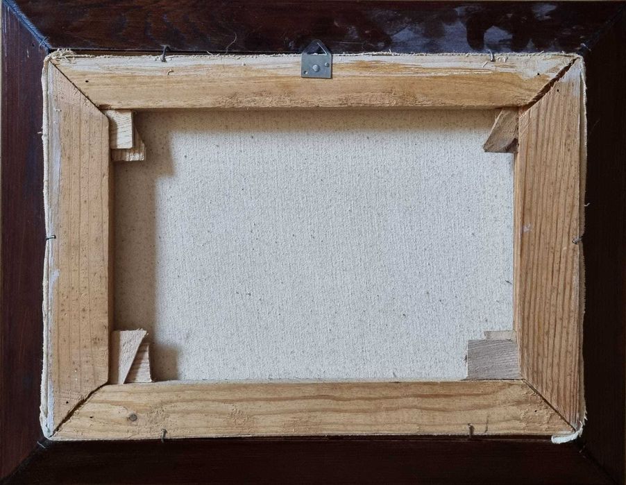 Pejzaż morski z łodzią, olej/płótno, Jerzy Haponiuk ur.1946 zm.2007