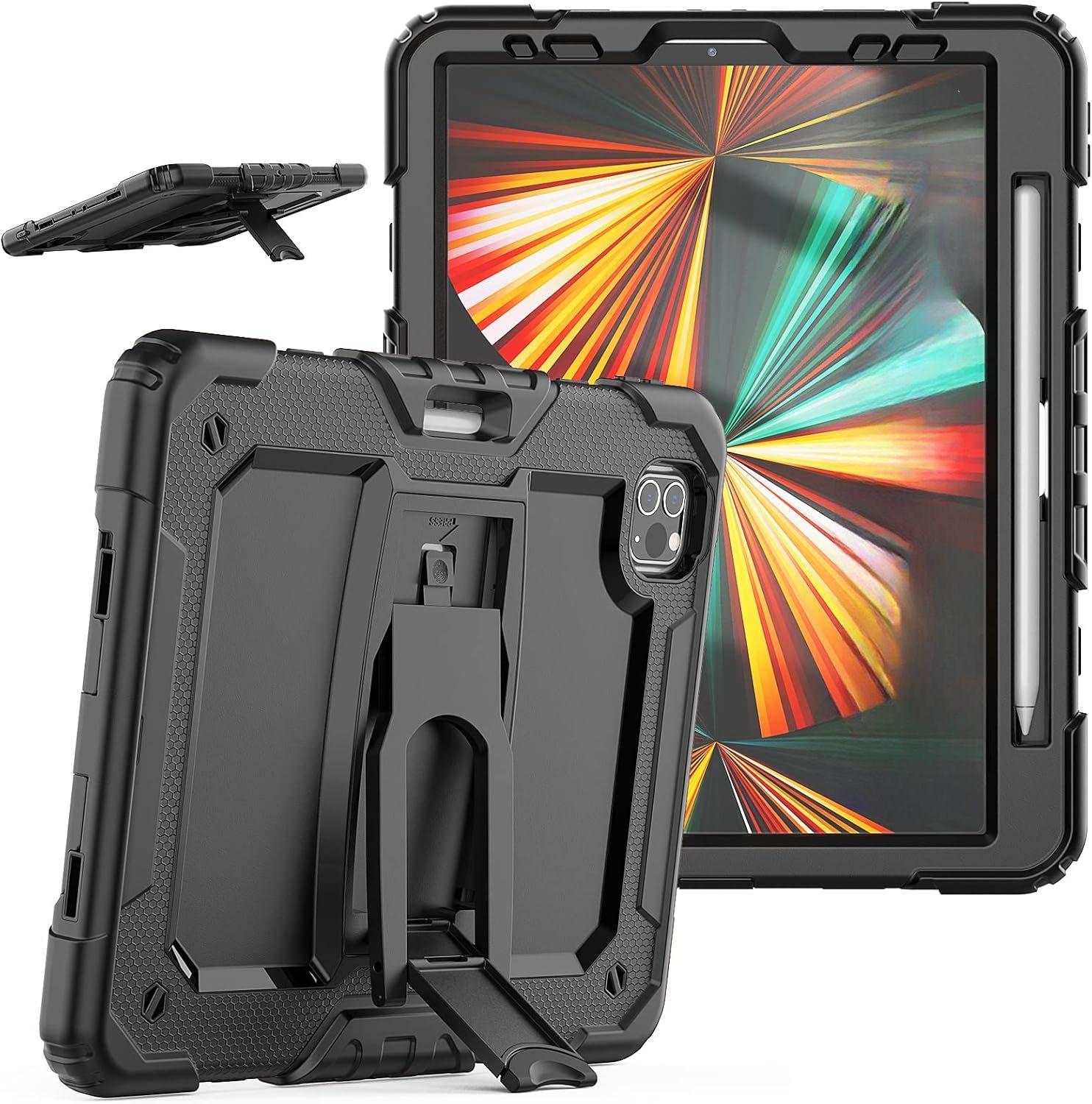 Etui do iPad Pro 3/2/1 11” z Podstawką i Miejscem na Rysik Czarne