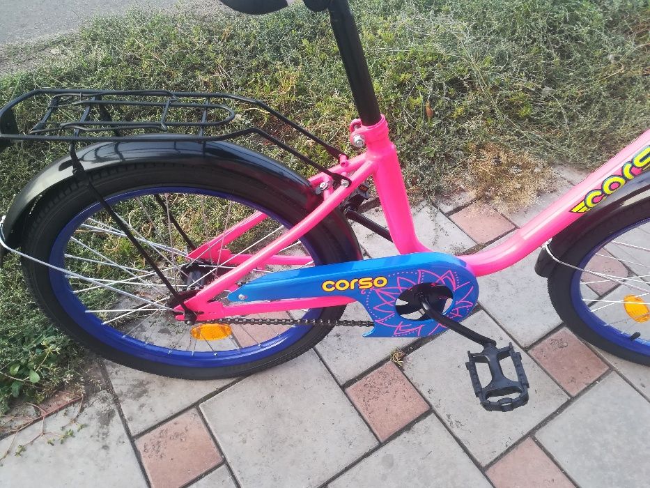 Розовый велосипед 20".Для детей от 6-ти лет и старше(рост выше 116 см)