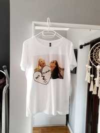 Koszulka T-shirt damski Sinsay nadruk nowy