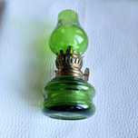 Stara lampa naftowa miniatura,mosiádz