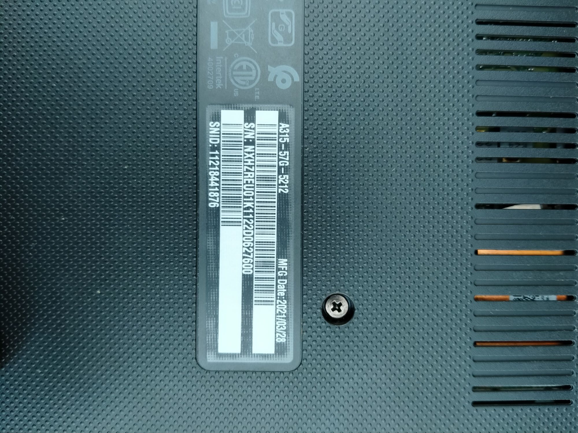 Aser aspire 3 A315-57G 21г.