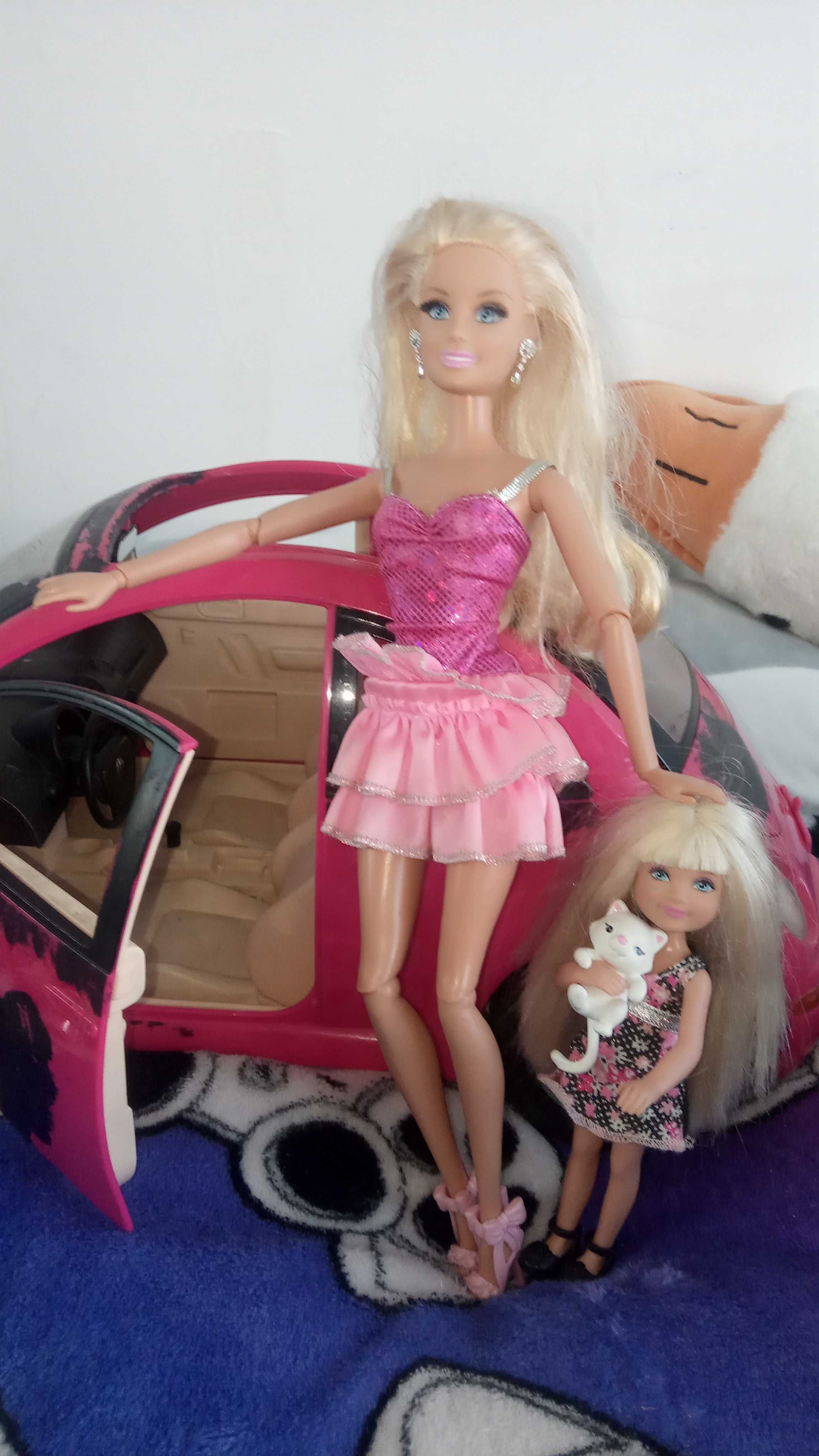 Mattel nowa Barbie+córka z kotkiem 2009r Gratis duże otwierane auto