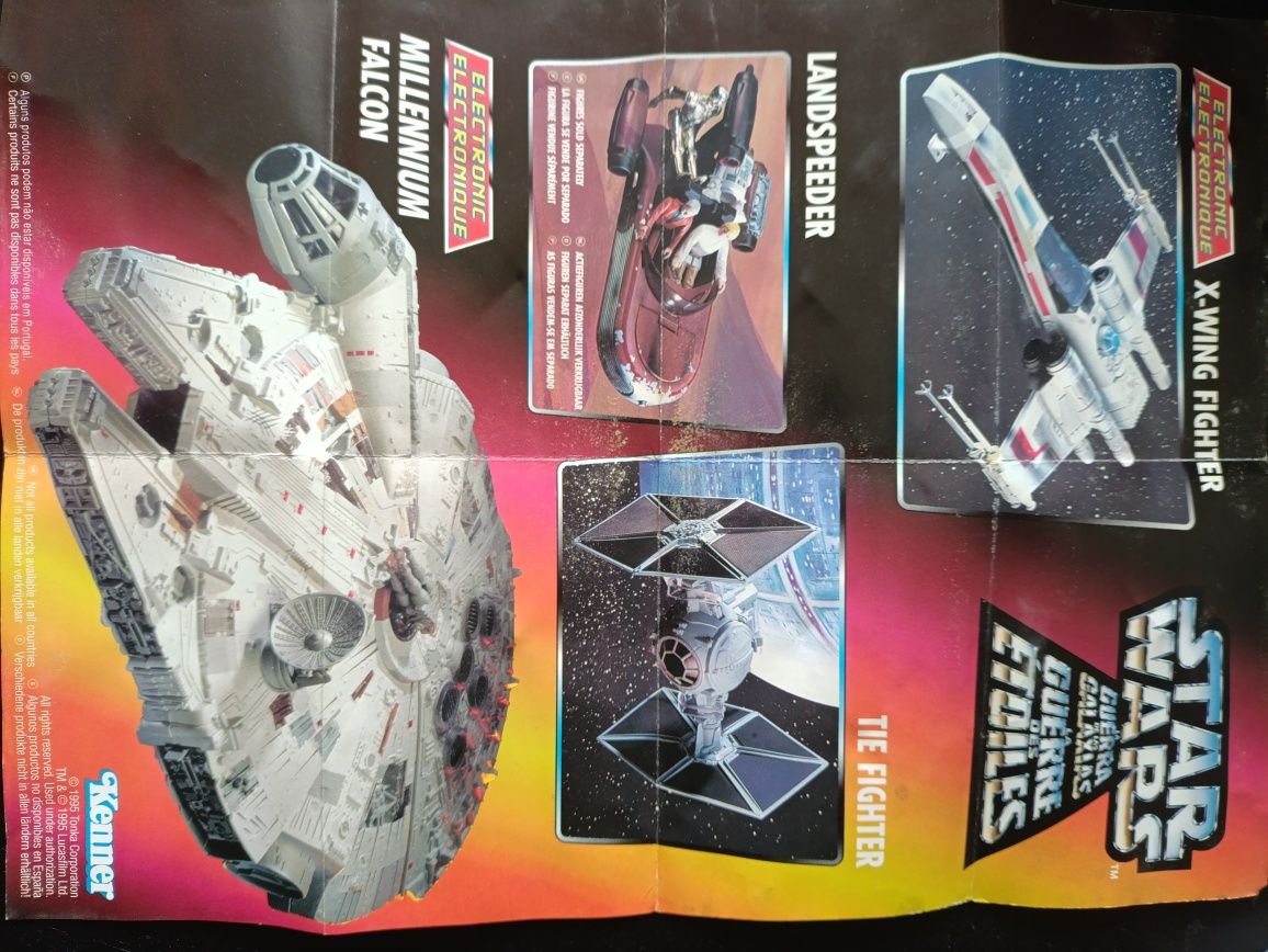 Livrete publicitário Kenner Star Wars em Inglês, Espanhol e Francês