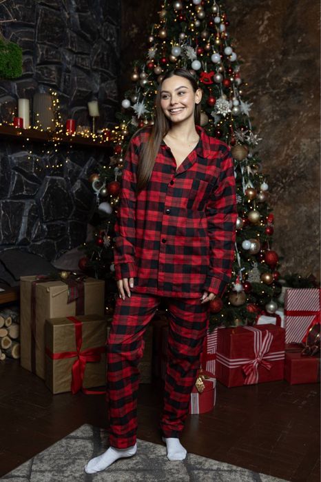 Фланелева піжама жіноча унісекс